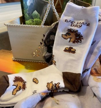 Corolla Wild Horse Fund, Socks – With a Funny Side to Them!