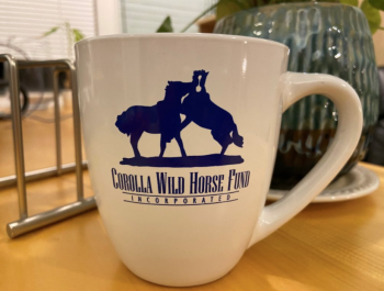 Corolla Wild Horse Fund, Official Corolla Wild Horse Fund Mug In White