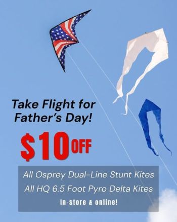 Kitty Hawk Kites, Father's Day Sale