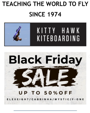 Kitty Hawk Kites, Black Friday - Up to 50% Off Kiteboarding Products!