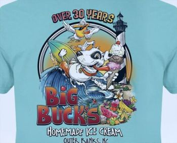 Big Buck's Ice Cream, T-Shirt Sale