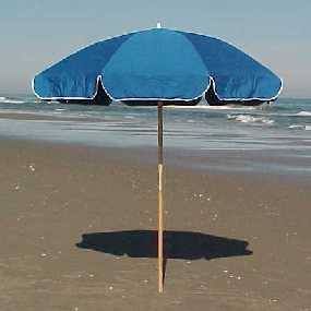 Beach umbrellas for rent at Just For the Beach Rentals