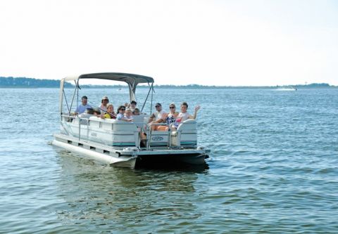 Corolla Water Sports, Pontoon Boat Rentals
